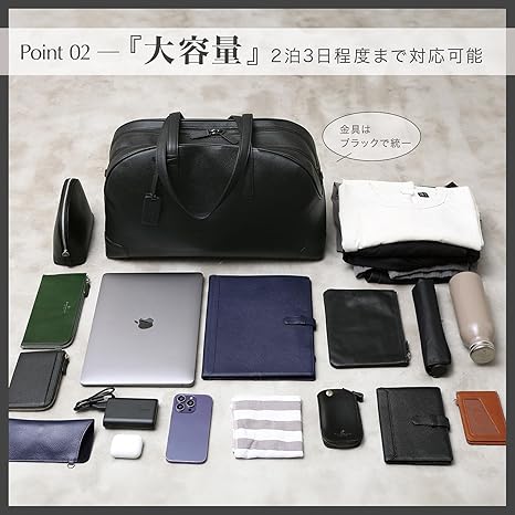 【最終価格】❗ブルーシンシア 本革ボストンバッグ 2-3泊 ダークネイビー✨旅行 81rXmzDl2sL._AC_UL210_SR210,